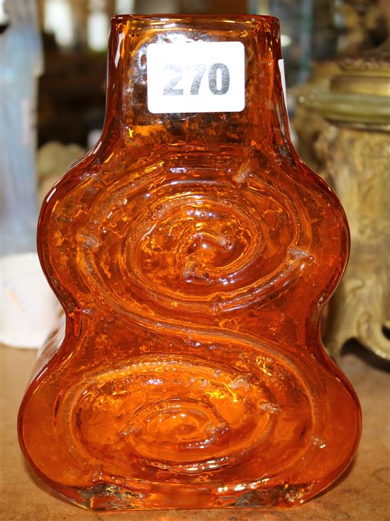 Whitefriars ornate glass vase